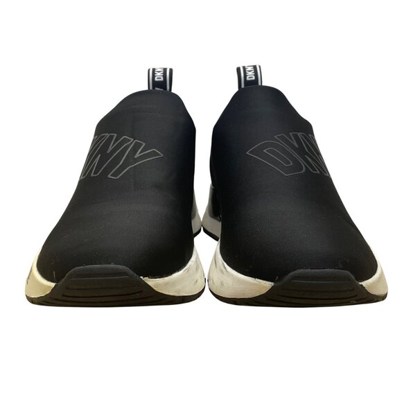 DKNY Women’s Black Slip-On Logo Signature Athletic Nora Sneakers Size 7.5M - Picture 2 of 8